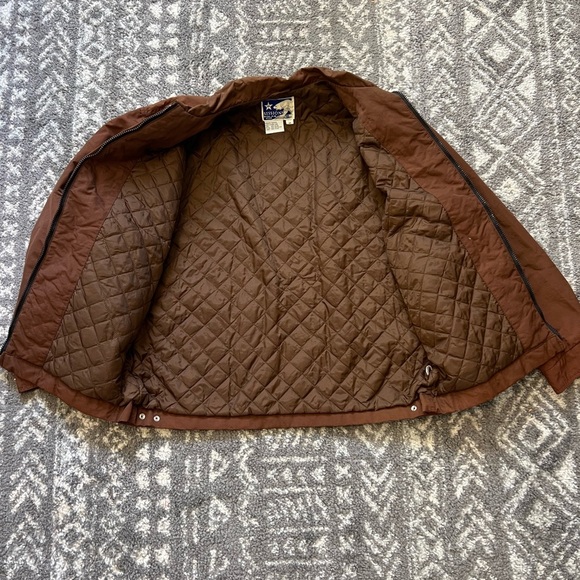 SESSIONS POLAR WAER VINTAGE Brown Windbreaker Casual Jacket - Picture 3 of 5